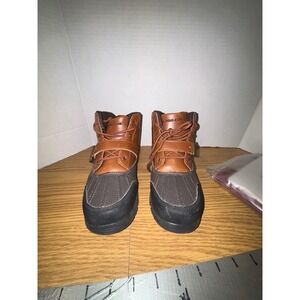 Polo Assn Boots Kids Brown Black Lace Up Buckle Ankle Boots